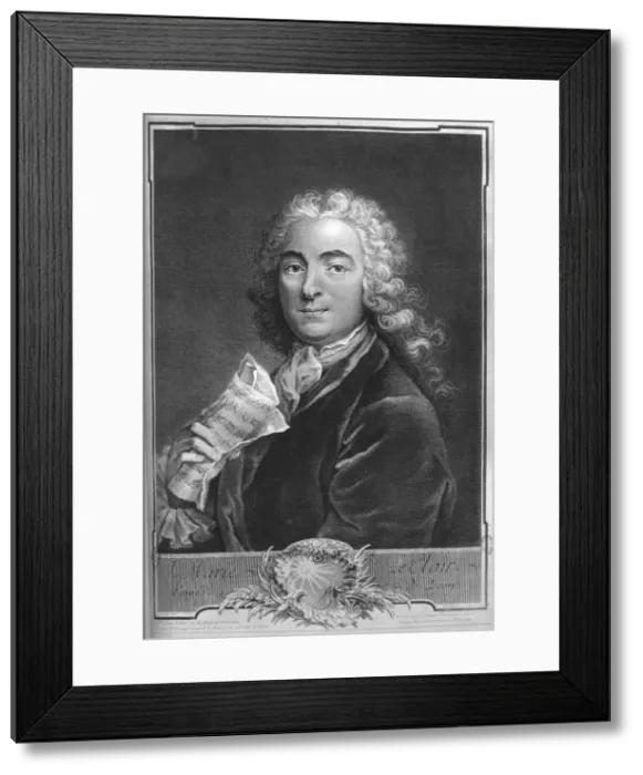 Framed Print : Jean-Marie Leclair the Elder, Baroque violinist and composer Framed Print : Jean-Marie Leclair the Elder, Baroque violinist and composer