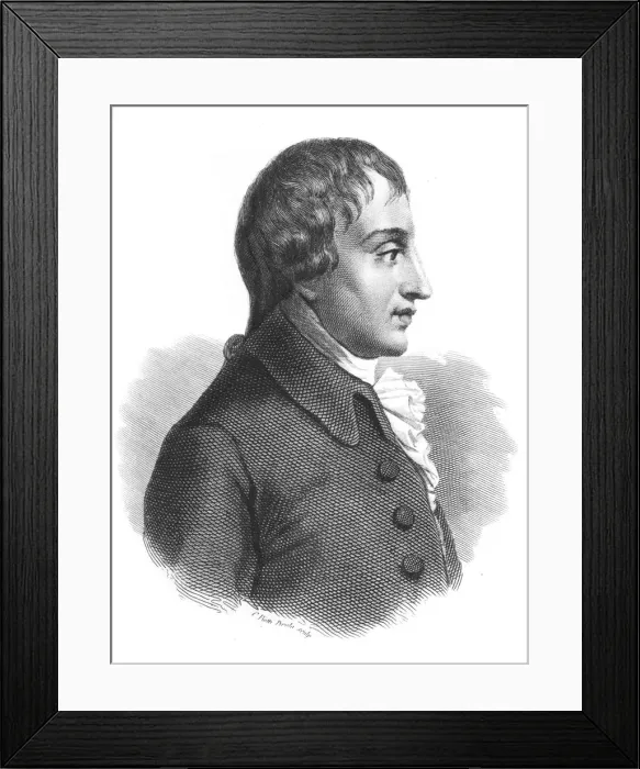 Framed Print : Giovanni Battista Pergolesi (1710-1736) was an Italian composer, violinist and organist. Artist: P Pirola
