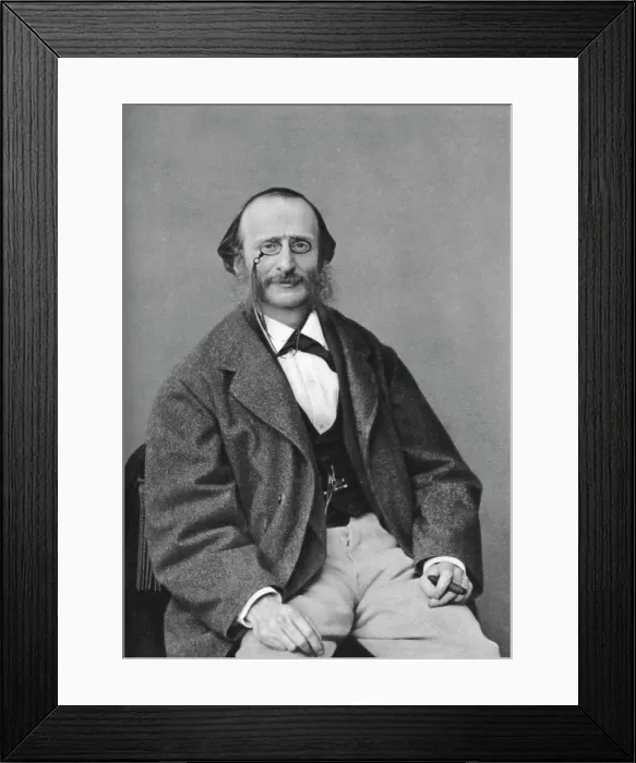 Framed Print : Jacques Offenbach (1819-1880), German-born French composer, cellist and impresario of the romantic Artist: Nadar Framed Print : Jacques Offenbach (1819-1880), German-born French composer, cellist and impresario of the romantic Artist: Nadar