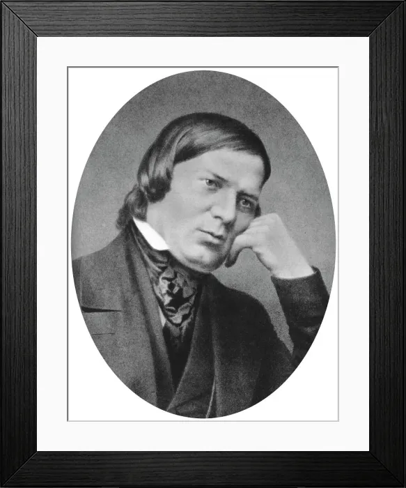 Framed Print : Robert Schumann (1810-1856) was a German composer, aesthete and influential music critic Framed Print : Robert Schumann (1810-1856) was a German composer, aesthete and influential music critic