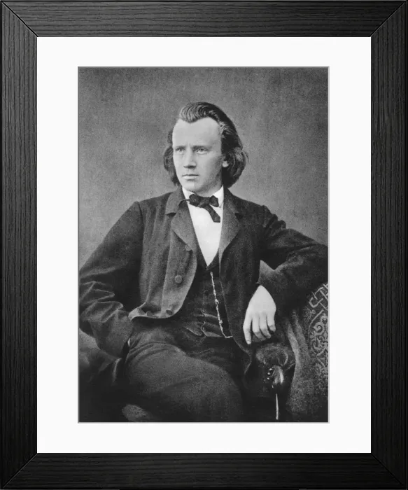 Framed Print : Johannes Brahms (1833-1897), German composer and pianist, c1866 Framed Print : Johannes Brahms (1833-1897), German composer and pianist, c1866