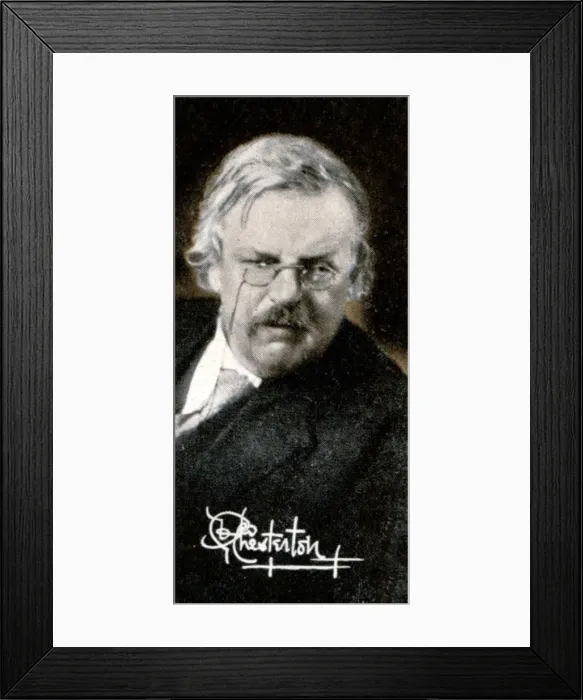 Framed Print : Gilbert Keith Chesterton (1874-1936), 1935 Framed Print : Gilbert Keith Chesterton (1874-1936), 1935