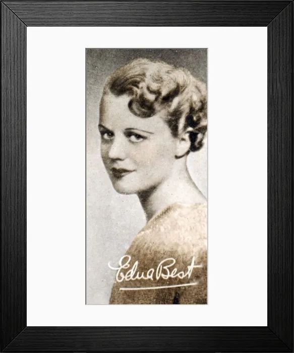 Framed Print : Edna Best (1900-1974), British stage and screen actress, 1935 Framed Print : Edna Best (1900-1974), British stage and screen actress, 1935