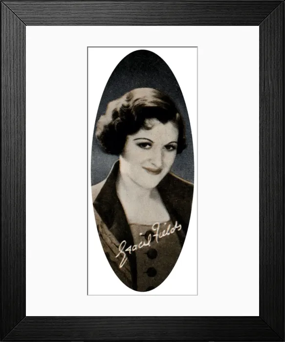 Framed Print : Dame Gracie Fields, DBE (1898-1979), English actress, singer and comedienne, 1935 Framed Print : Dame Gracie Fields, DBE (1898-1979), English actress, singer and comedienne, 1935