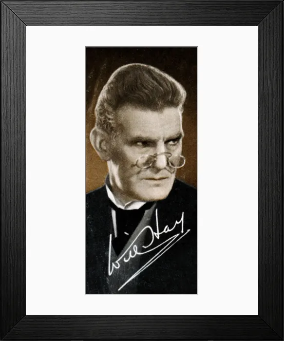 Framed Print : William Thomson Will Hay (1888-1949), English comedian and actor, 1935 Framed Print : William Thomson Will Hay (1888-1949), English comedian and actor, 1935