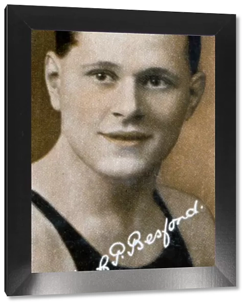 JCP Besford, Champion swimmer, 1935