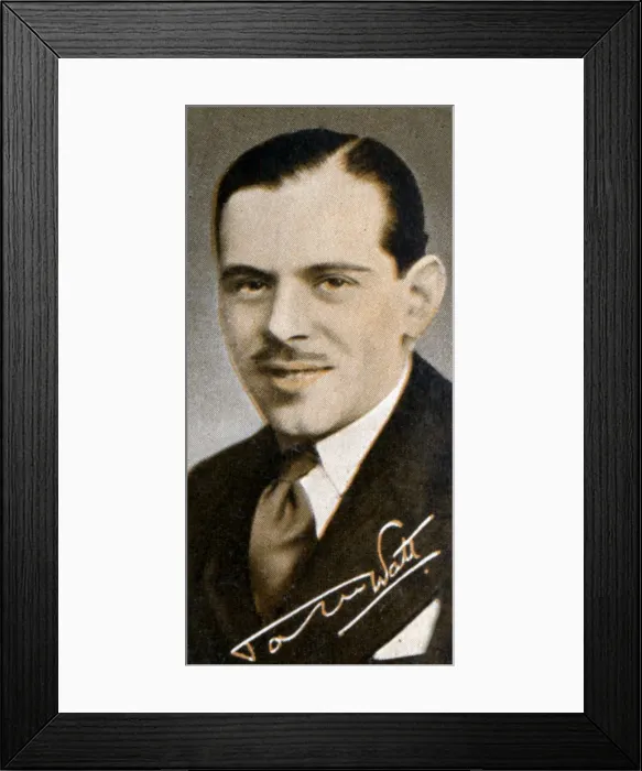 Framed Print : John Watt (1901-1960), radio broadcaster and producer, 1935 Framed Print : John Watt (1901-1960), radio broadcaster and producer, 1935