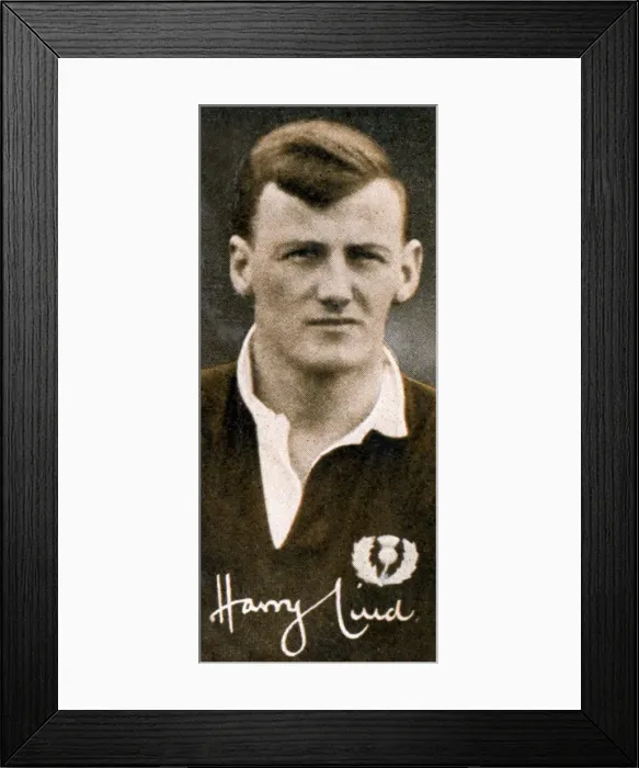 Framed Print : Harry Lind (1906-1986), Scottish international rugby union player, 1935 Framed Print : Harry Lind (1906-1986), Scottish international rugby union player, 1935