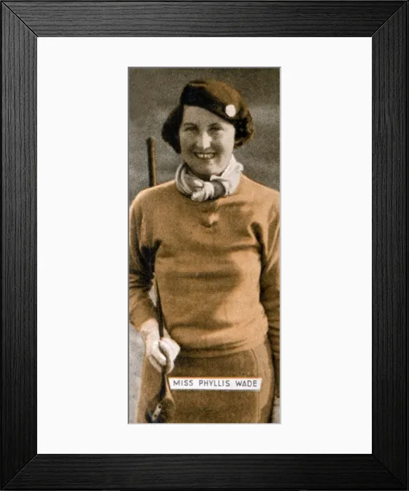 Framed Print : Miss Phyllis Wade, English Womens Golf Champion, 1934 Framed Print : Miss Phyllis Wade, English Womens Golf Champion, 1934