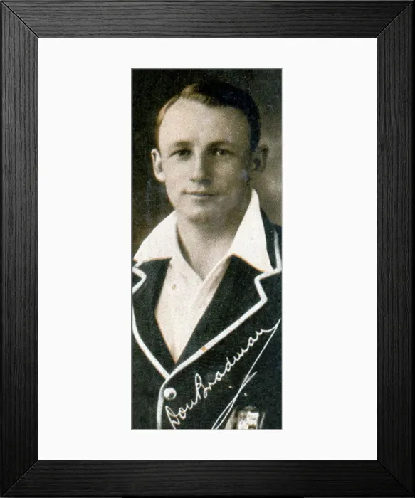 Framed Print : Donald George Don Bradman, Australian cricketer, 1935 Framed Print : Donald George Don Bradman, Australian cricketer, 1935