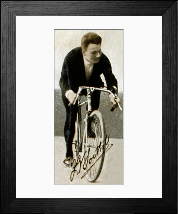 Framed Print : Frank Southall, cycling champion, 1935 Framed Print : Frank Southall, cycling champion, 1935