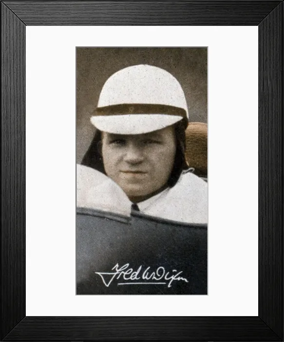 Framed Print : Fred Dixon, English motorcycle racer, 1935 Framed Print : Fred Dixon, English motorcycle racer, 1935