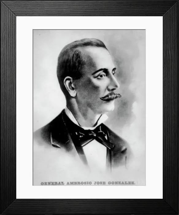 Framed Print : Colonel Ambrosio Jose Gonzales (1818-1893), Cuban revolutionary Framed Print : Colonel Ambrosio Jose Gonzales (1818-1893), Cuban revolutionary