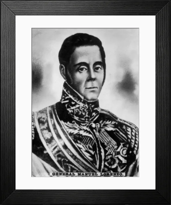 Framed Print : General Manuel Lorenzo Framed Print : General Manuel Lorenzo