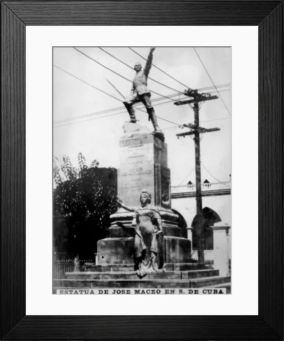 Framed Print : Statue of Jose Maceo in Cuba, c1910 Framed Print : Statue of Jose Maceo in Cuba, c1910