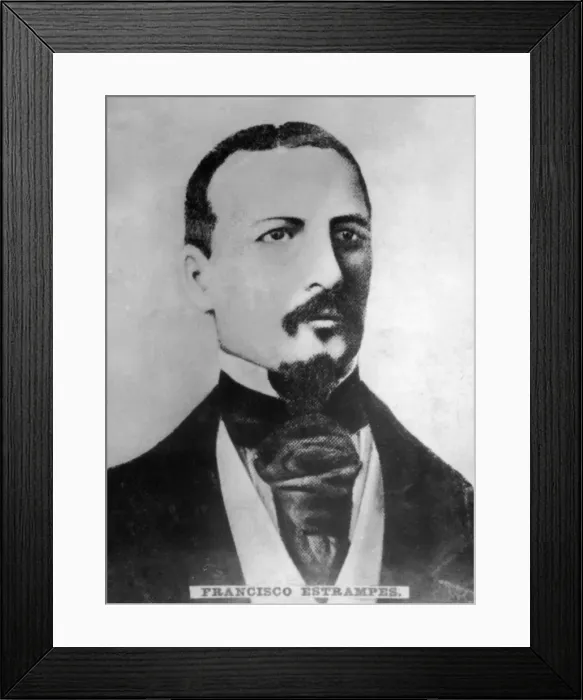 Framed Print : Francisco Estrampes (1827-1855), Cuban teacher and journalist, c1910
