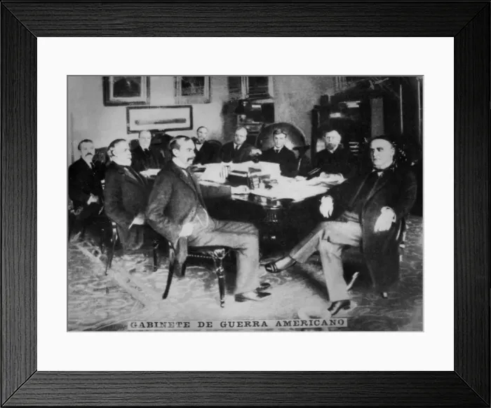 Framed Print : The American War cabinet, 1898 Framed Print : The American War cabinet, 1898