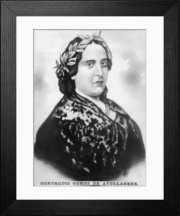 Framed Print : Gertrudis Gomez de Avellaneda, Cuban born Spanish writer and political activist, c1910 Framed Print : Gertrudis Gomez de Avellaneda, Cuban born Spanish writer and political activist, c1910