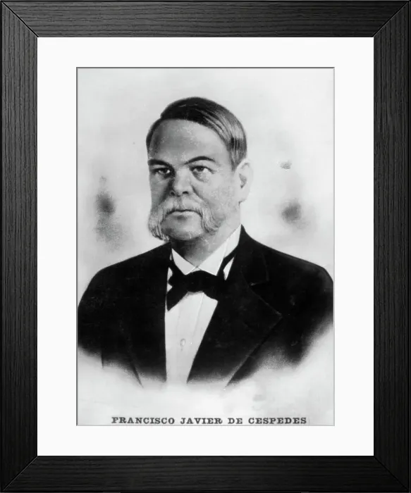 Framed Print : Fancisco Javier de Cespedes, Cuban, c1910