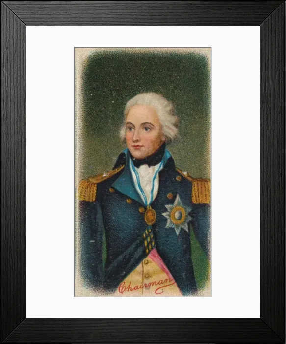 Framed Print : Horatio Nelson (1758-1805), 1st Viscount Nelson, British Admiral, 1912 Framed Print : Horatio Nelson (1758-1805), 1st Viscount Nelson, British Admiral, 1912