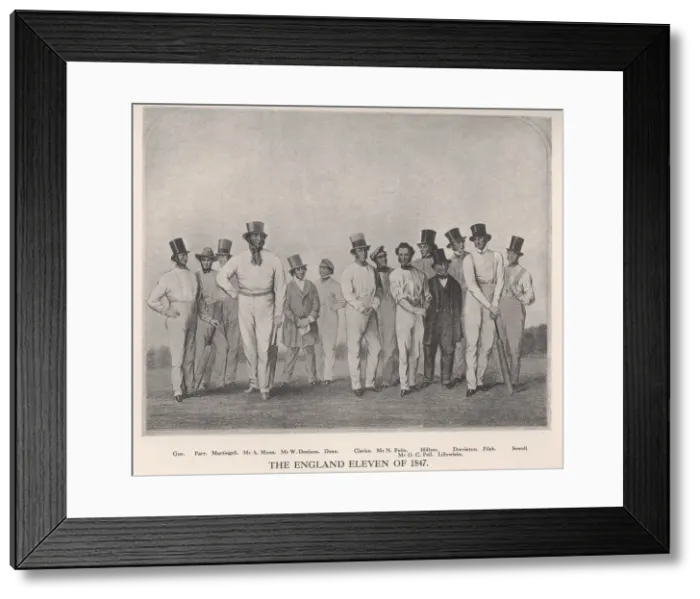 Framed Print : The English cricket eleven of 1846 (1912) Framed Print : The English cricket eleven of 1846 (1912)