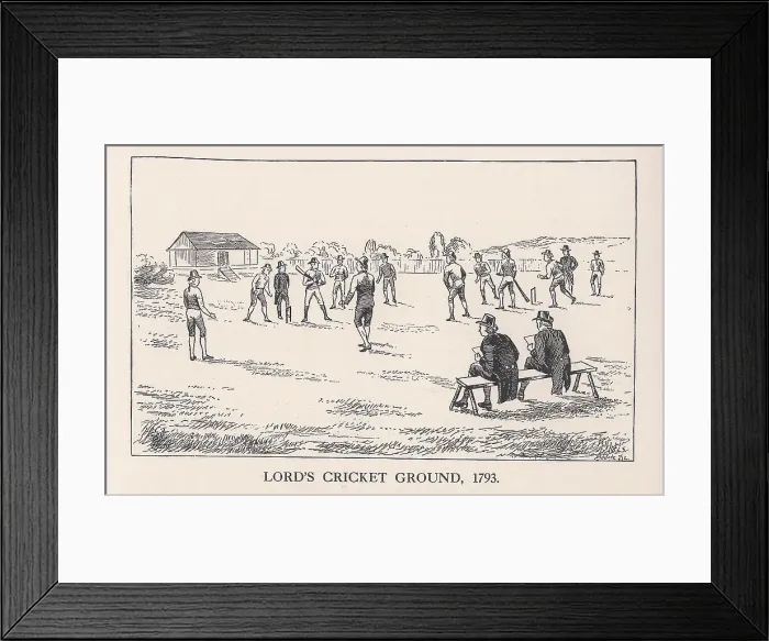 Framed Print : Lords cricket ground, London, 1793 (1912) Framed Print : Lords cricket ground, London, 1793 (1912)