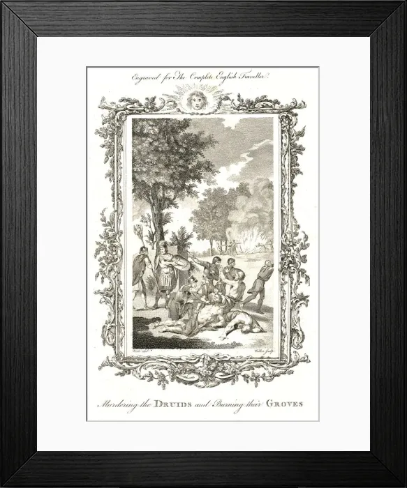 Framed Print : Murdering the Druids, c. 1771-1772 Artist: Walker Framed Print : Murdering the Druids, c. 1771-1772 Artist: Walker