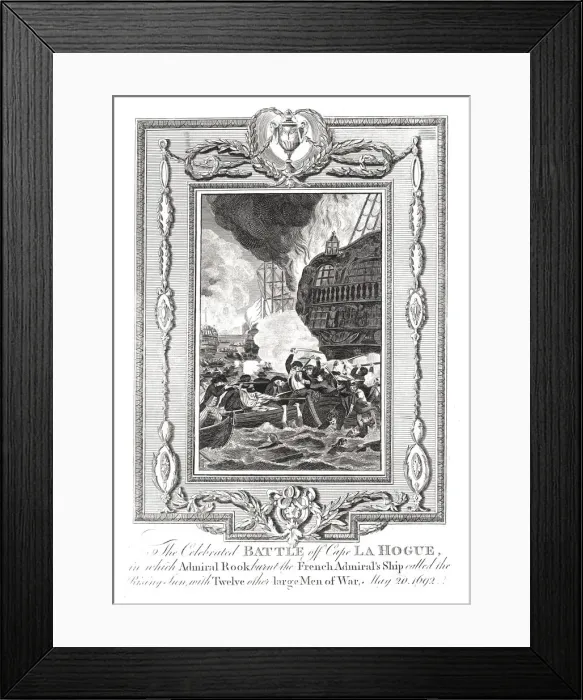 Framed Print : Battle off Cape LaHogue, 1692 Framed Print : Battle off Cape LaHogue, 1692