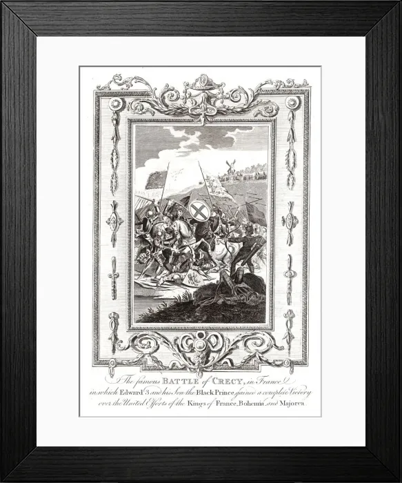 Framed Print : Battle of Crecy in France, 1346 Framed Print : Battle of Crecy in France, 1346
