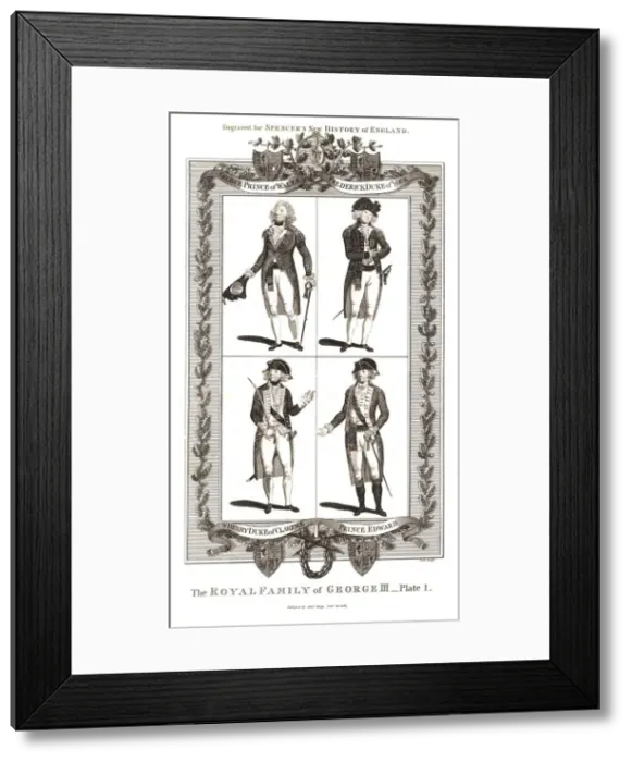 Framed Print : The Royal Family of George III. Published by Alexander Hogg Januay 18th 1794. Artist: Alex Hogg Framed Print : The Royal Family of George III. Published by Alexander Hogg Januay 18th 1794. Artist: Alex Hogg