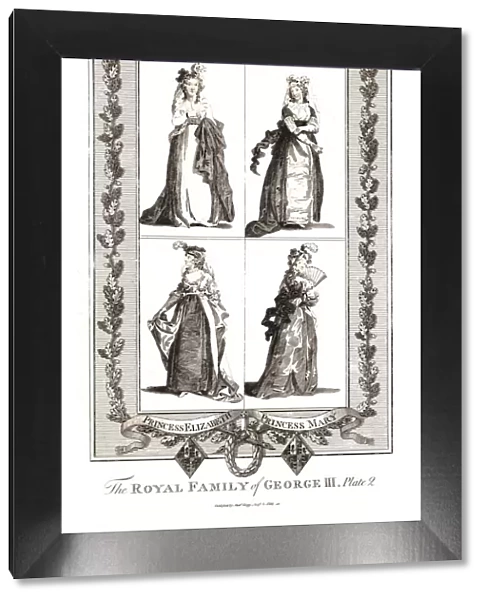The Royal Family of George III, Published by Alexander Hogg Januay 18th 1794. Plate 2