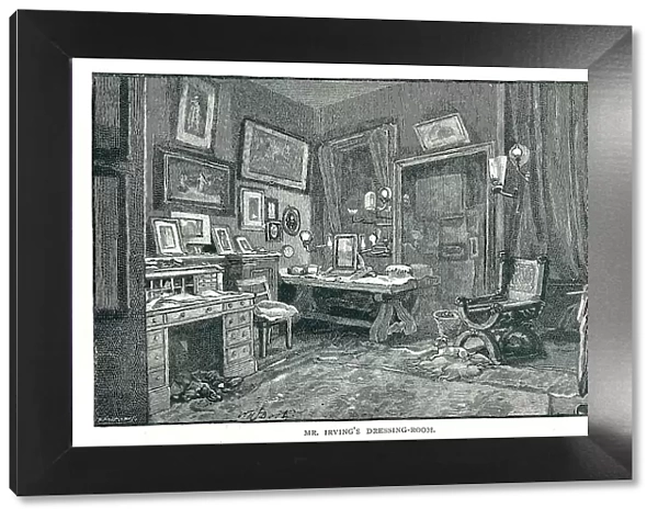 Henry Irvings Dressing Room, 1891