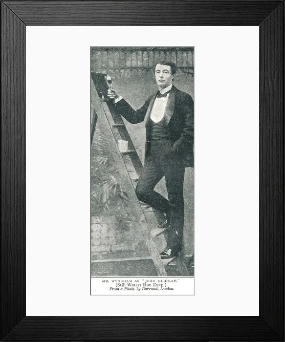 Framed Print : Mr Charles Wyndham, c. 1890s Framed Print : Mr Charles Wyndham, c. 1890s