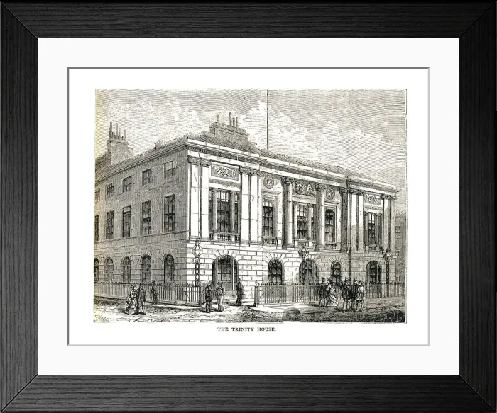 Framed Print : The Trinity House, 1878 Artist: Walter Thornbury Framed Print : The Trinity House, 1878 Artist: Walter Thornbury