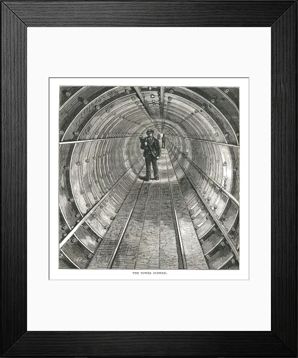 Framed Print : The Tower Tunnel, 1878 Artist: Walter Thornbury Framed Print : The Tower Tunnel, 1878 Artist: Walter Thornbury