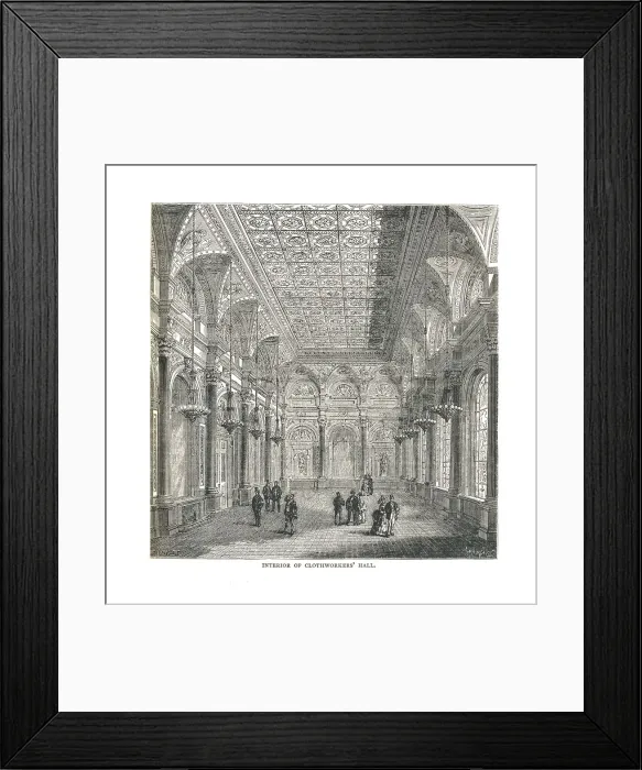 Framed Print : Interior of the Clothworkers Hall, 1878 Framed Print : Interior of the Clothworkers Hall, 1878