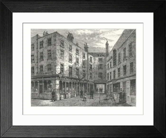 Framed Print : Garraways Coffee House, 1878 Artist: Walter Thornbury