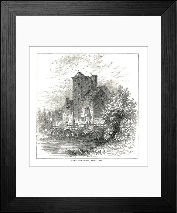 Framed Print : Canonbury Tower About 1800, 1878 Framed Print : Canonbury Tower About 1800, 1878