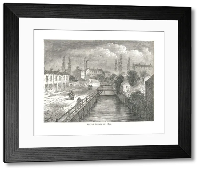 Framed Print : Battle Bridge, 1810 Framed Print : Battle Bridge, 1810