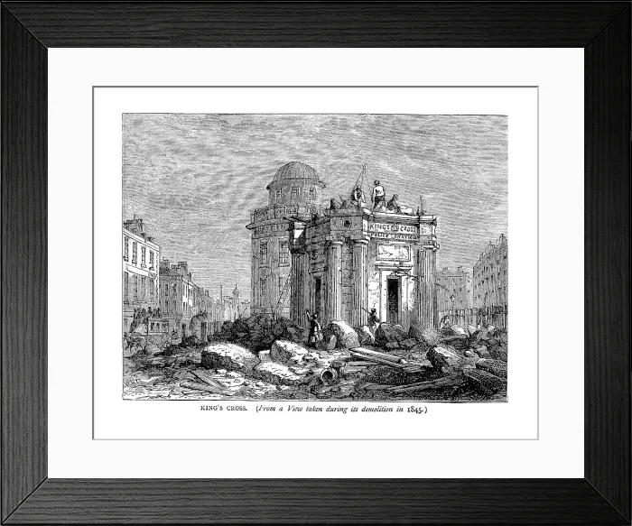 Framed Print : Kings Cross in 1845 Framed Print : Kings Cross in 1845