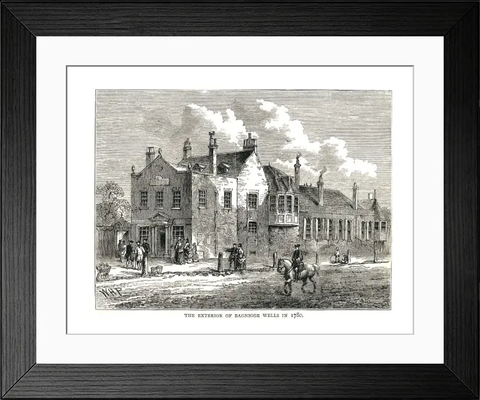 Framed Print : Bagnigge Wells, 1780 Framed Print : Bagnigge Wells, 1780