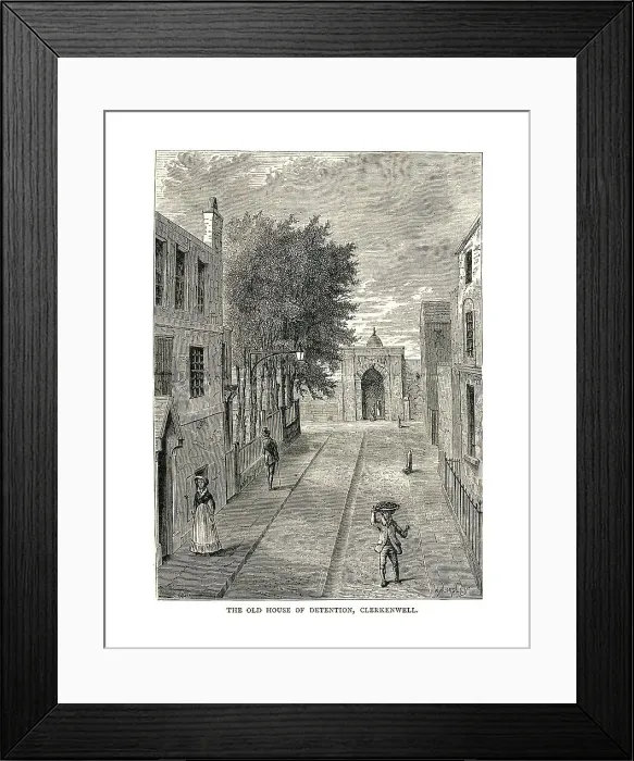Framed Print : The Old House of Detention, 1878 Framed Print : The Old House of Detention, 1878