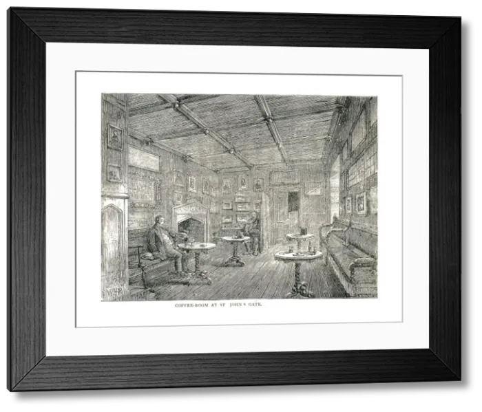 Framed Print : Coffee-Room at St. Johns Gate, 1878 Framed Print : Coffee-Room at St. Johns Gate, 1878