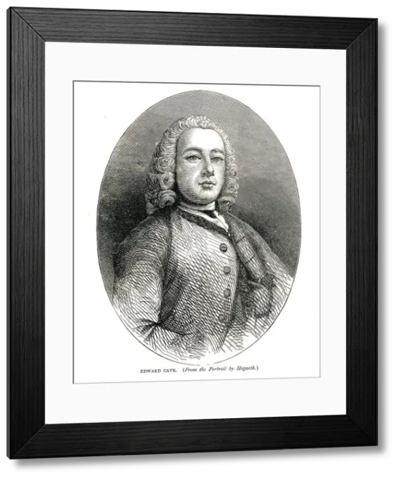 Framed Print : Edward Cave, c. 1700s Artist: William Hogarth Framed Print : Edward Cave, c. 1700s Artist: William Hogarth