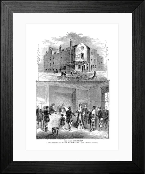Framed Print : The Hand and Shears, 1878 Framed Print : The Hand and Shears, 1878