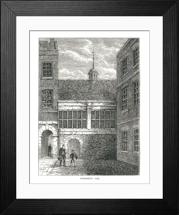 Framed Print : Barnards Inn, 1878 Framed Print : Barnards Inn, 1878