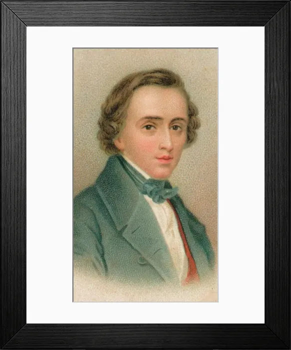 Framed Print : Frederic Francois Chopin (1810-1849), Polish composer, 1911 Framed Print : Frederic Francois Chopin (1810-1849), Polish composer, 1911