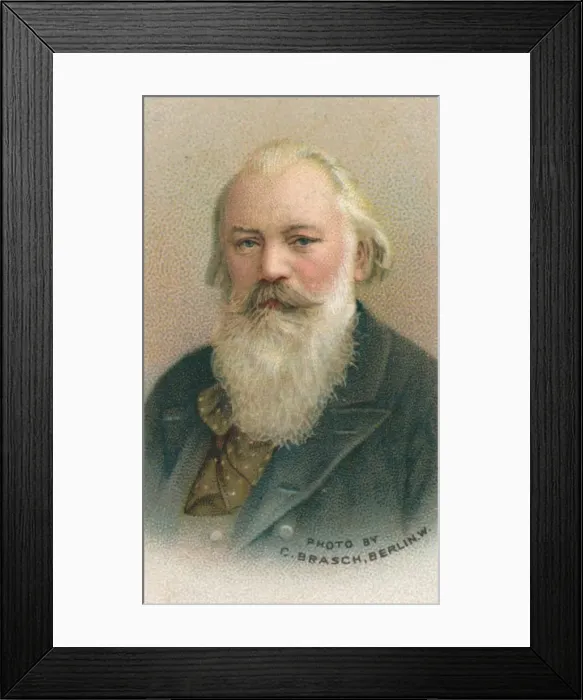 Framed Print : Johannes Brahms (1833-1897) was a German composer and pianist, 1911. Artist: C Brasch Framed Print : Johannes Brahms (1833-1897) was a German composer and pianist, 1911. Artist: C Brasch