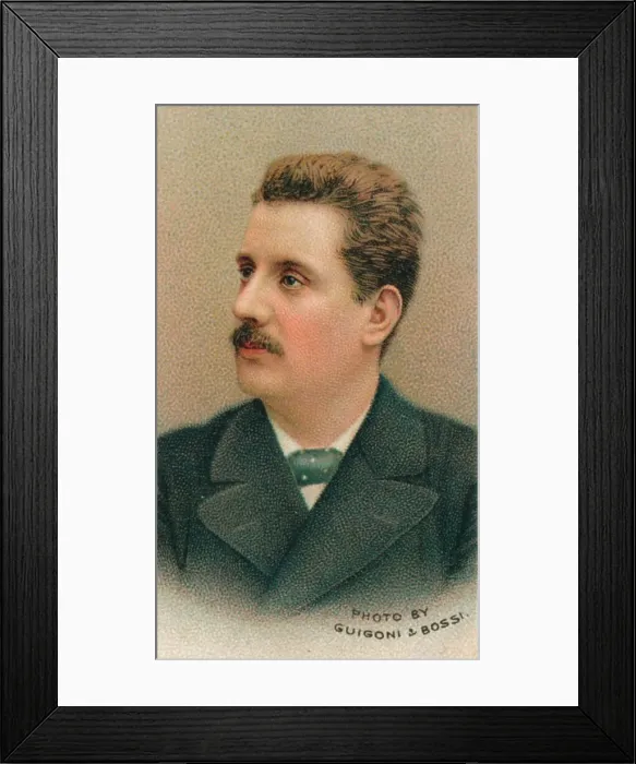 Framed Print : Giacomo Puccini (1858-1924) Italian composer, 1911 Framed Print : Giacomo Puccini (1858-1924) Italian composer, 1911