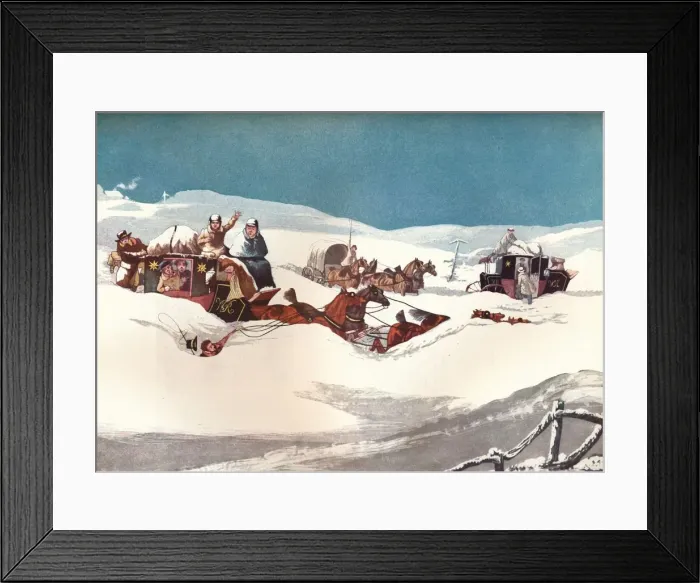 Framed Print : The Holyhead and Chester Mails, 1905. Artist: Robert Havell Framed Print : The Holyhead and Chester Mails, 1905. Artist: Robert Havell